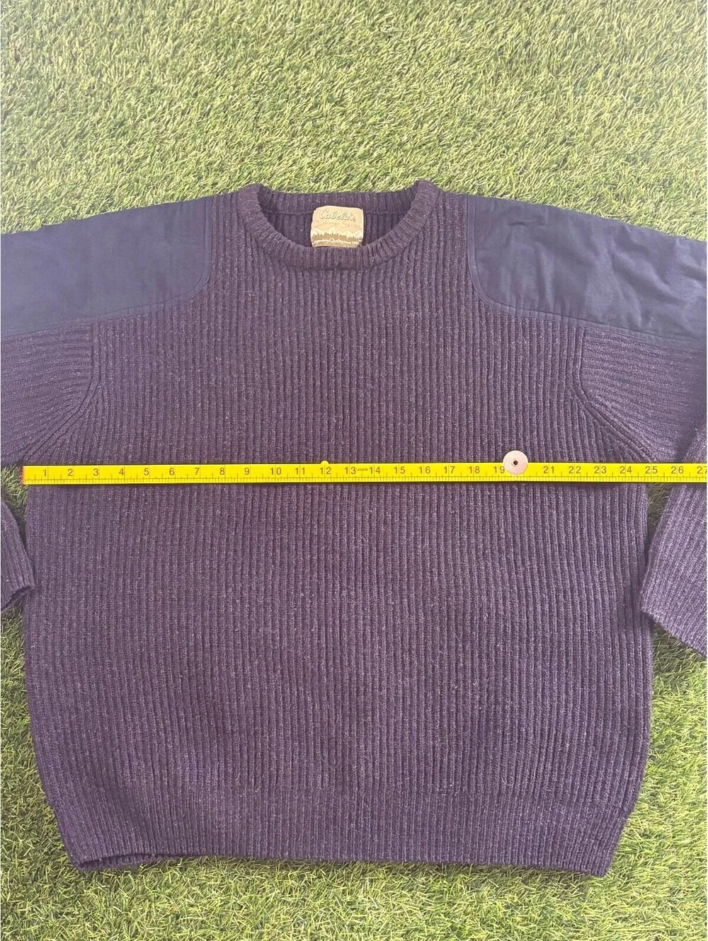 Vintage Cabela's Outfitter Series Navy Wool Sweater XL men's